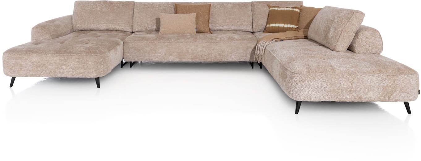 H&H - Tolosan - Canapés - Meridienne gauche - 3 places sans acoudoirs - partie d&#39;angle - ottomane droite