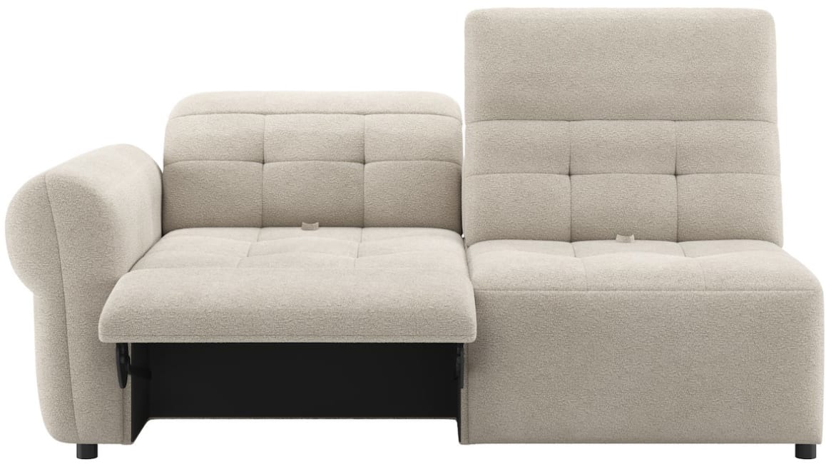 H&H - Garance - Canapés - 2.5-places acc. gauche - dossier réglable - repose - pieds réglable électriquement