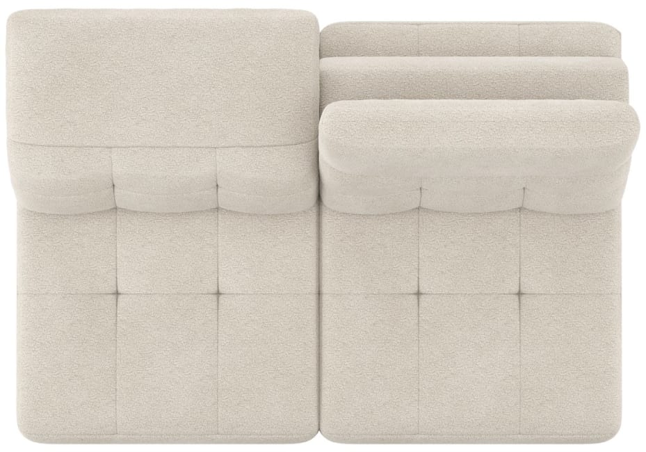 H&H - Garance - Canapés - 2.5-places - sans acc. - dossier réglable - repose - pieds réglable électriquement