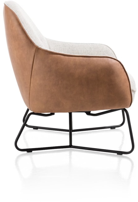 XOOON - Oviedo - Skandinavisches Design - Sessel mit niedriege Rücken