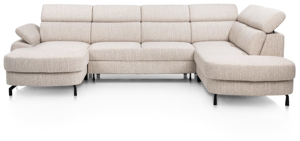 Henders & Hazel - Pertina - Sofas - Longchair links - 2,5 Sitzer ohne Armlehne - Ottomane gross rechts