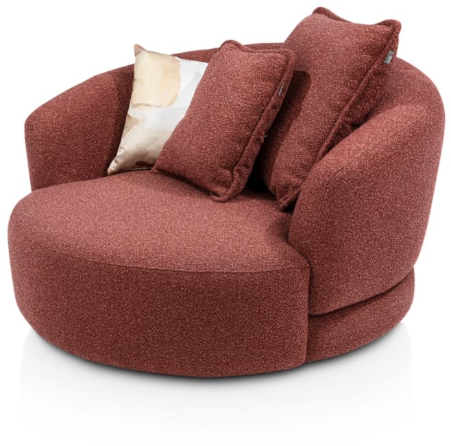 XOOON - Cervos - Sessel drehbar - rund 130cm inkl. 1 Kissen 60x60 + 1 Kissen 45x45