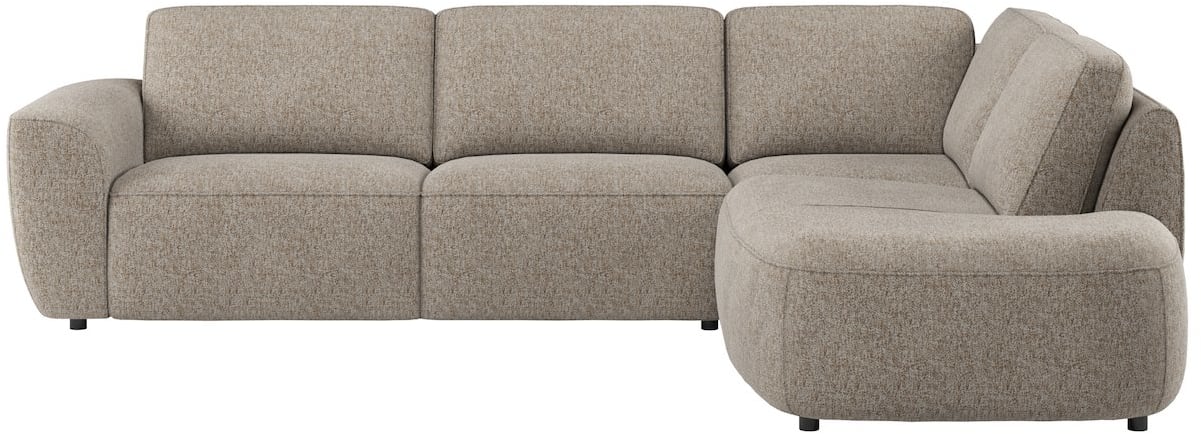 XOOON - Merano - Sofas - 2,5 Sitzer links - Ottomane gross rechts