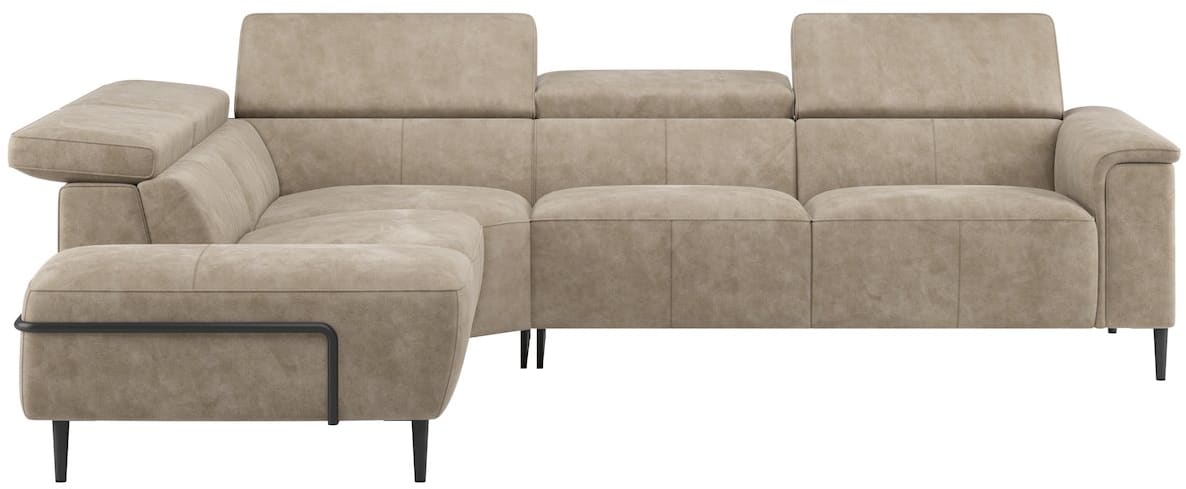 H&H - Cassie - Canapés - ottomane petite gauche - partie d&#39;angle - 2,5 places accoudoir droit