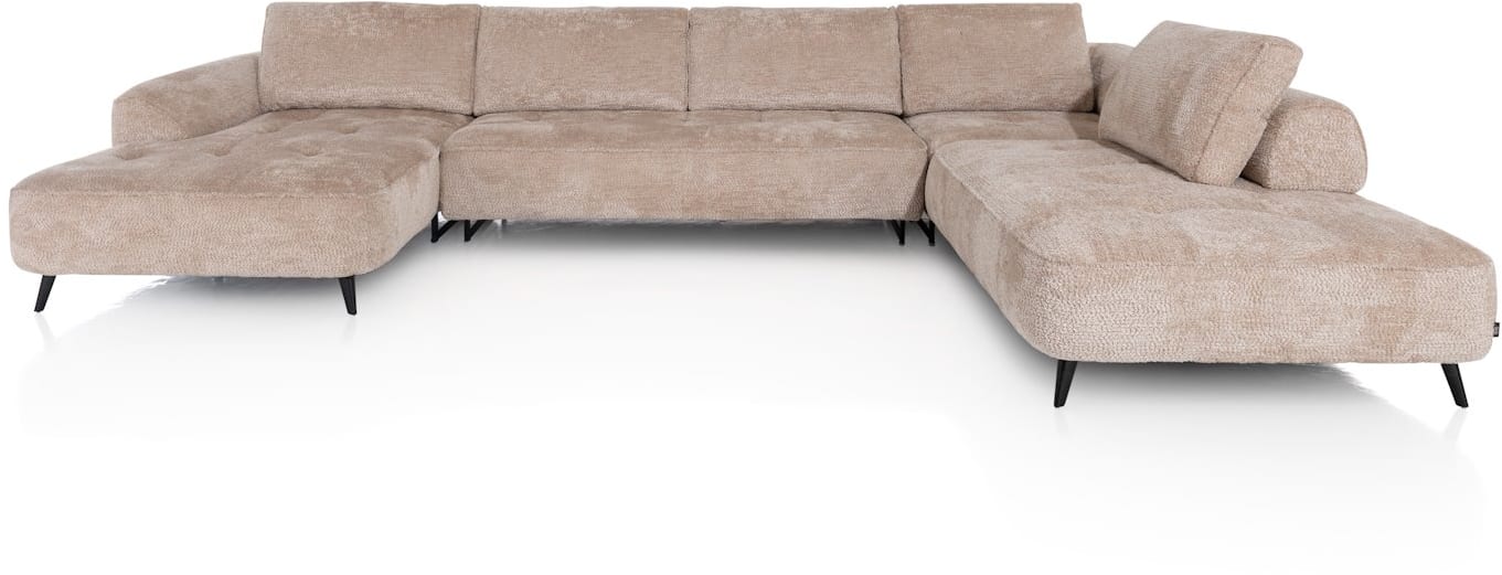 H&H - Tolosan - Canapés - Meridienne gauche - 3 places sans acoudoirs - partie d&#39;angle - ottomane droite