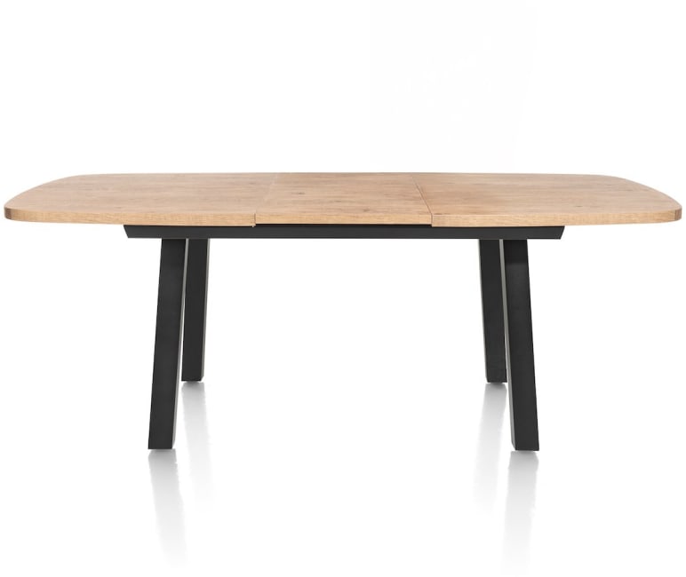 Henders & Hazel - Pavarotti - table à rallonge 190 (+ 60) x 110 cm - 4 pieds - métal
