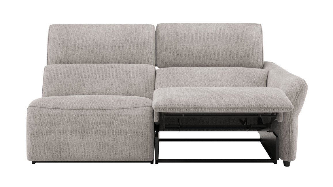 H&H - Maelys - Canapés - 3-place accoudoir droit - réglable électrique - 1 x 2 moteurs