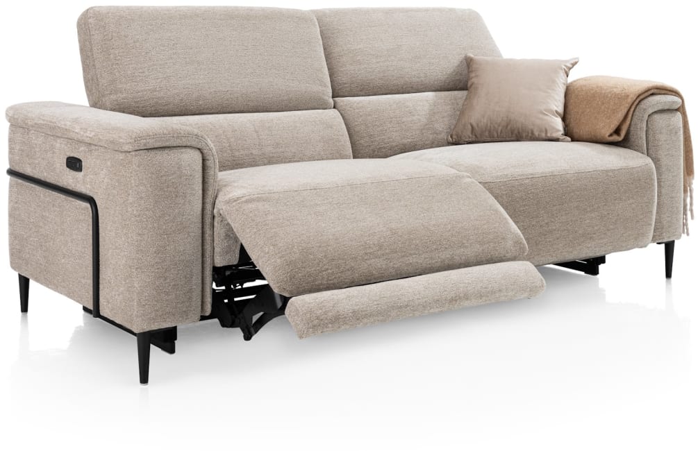 H&H - Cassie - Canapés - 3-places - réglable électique à 1 moteur