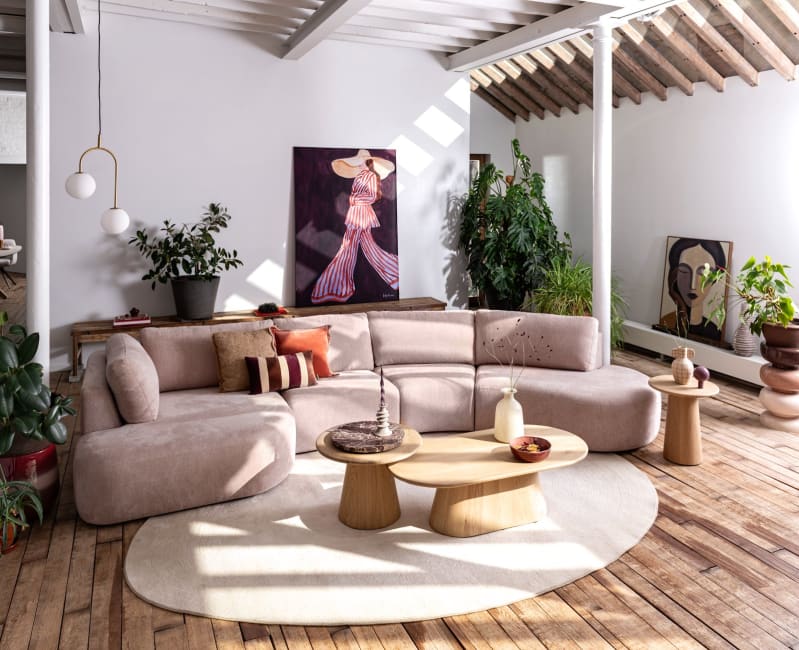 Henders & Hazel - Murcia - Canapés - élément d'angle avec bout arrondi gauche