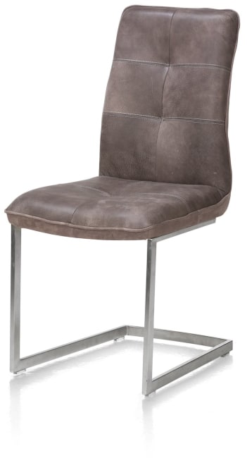 H&H - Noé - Industriel - chaise - pied traineau inox carre