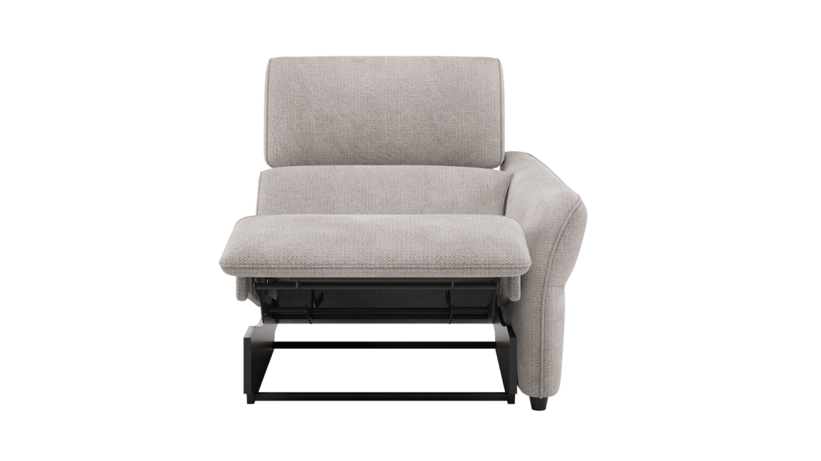 H&H - Maelys - Canapés - 1-place accoudoir droit - réglable électrique - 1 x 2 moteurs