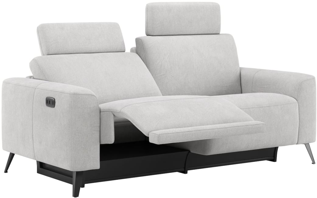 XOOON - Carini - Sofas - 2.5-Sitzer - 2 x 1 Motor elektrisch - inkl. 2 Kopfstutze - Bonellfederkern