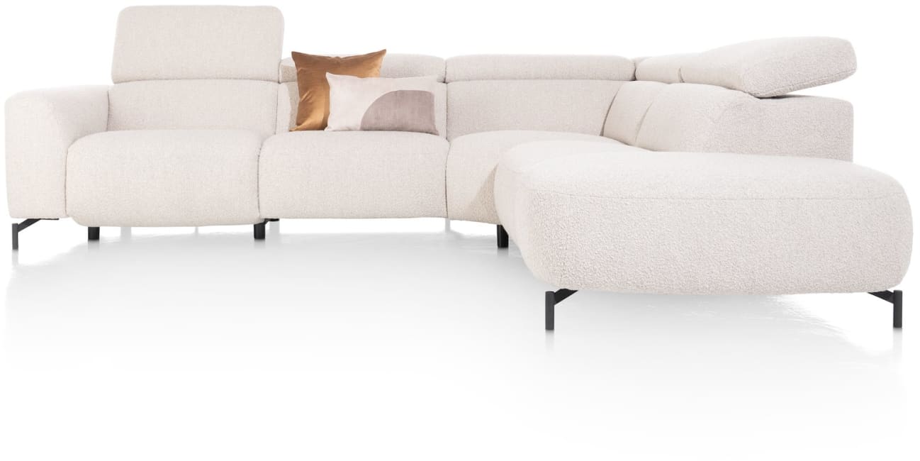 H&H - Los angeles - Canapés - 2,5 places accoudoir gauche - partie d&#39;angle - ottomane petite droite