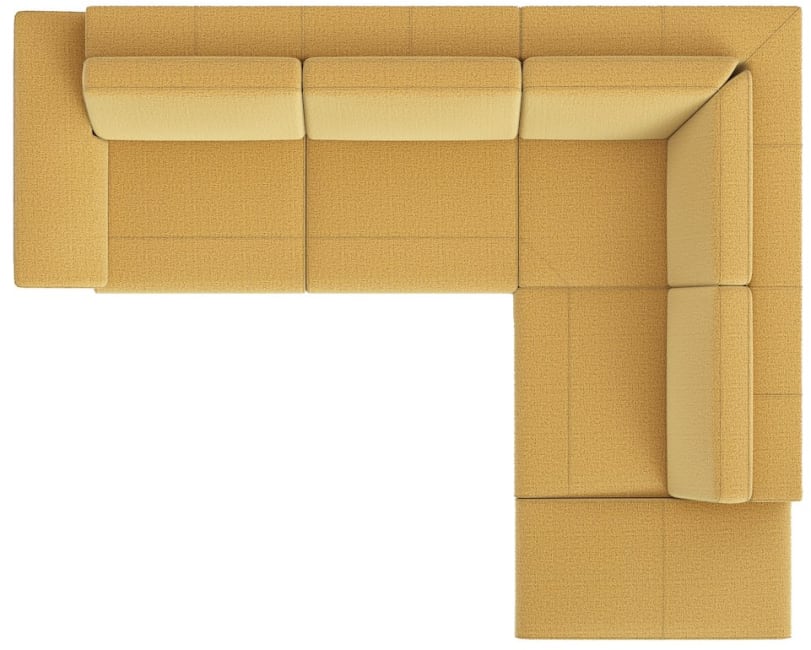 H&H - Tarascon - Canapés - 2,5 places accoudoir gauche - ottomane droite