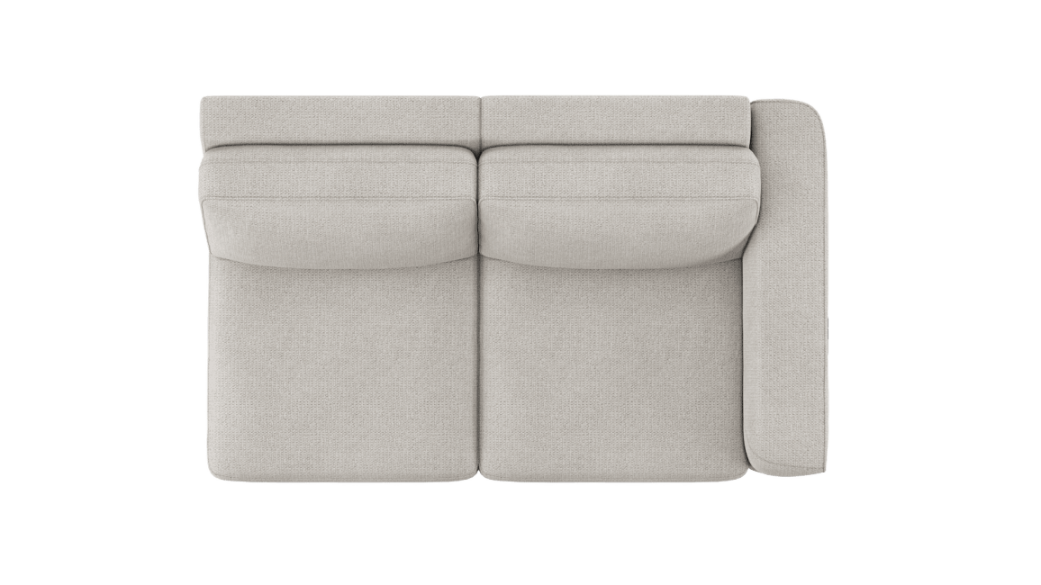 Happy@Home - Babette - Banken - 2.5-zits arm rechts - electrisch 1 motor + 1 hoofdsteun - bonellvering