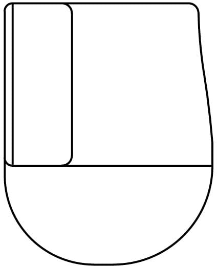 XOOON - Cervo - Sofas - Ottomane small - rund - links