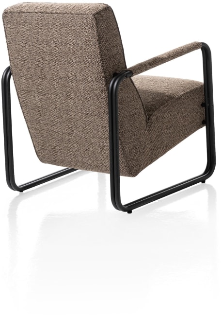 Happy@Home - Barletta - Industrieel - fauteuil - zwart frame