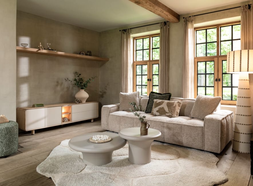 Henders & Hazel - Amalfi - Sofas - Hocker 100 x 74 cm - Tashenfederkern