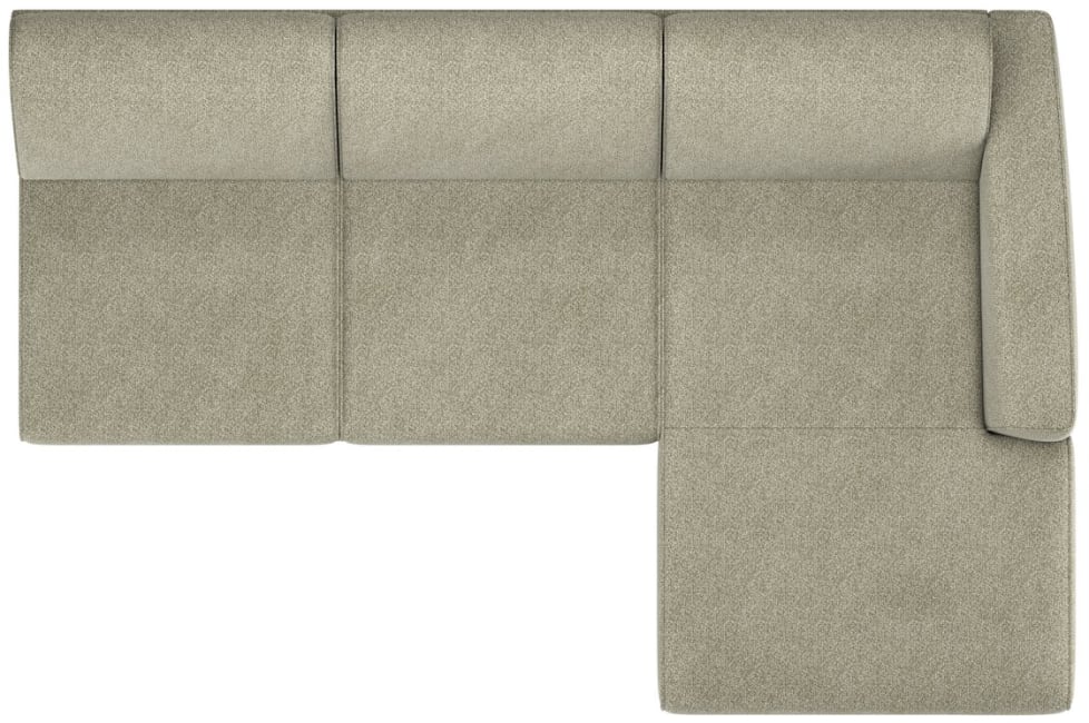 Happy@Home - Hartford - Modern - Banken - 3-zits zonder armen + longchair rechts