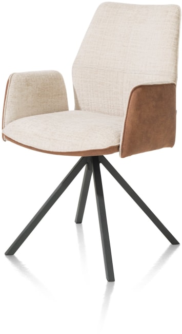 XOOON - Franky - Armlehnstuhl - drehbares Metallgestell