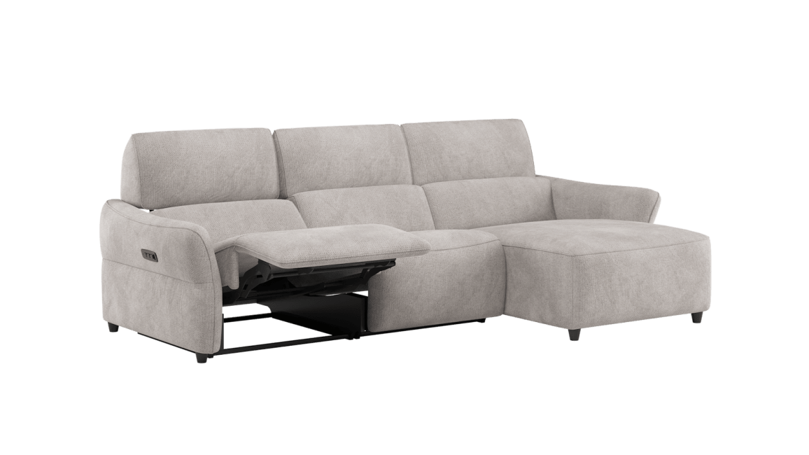 H&H - Maelys - Canapés - 2,5 places accoudoir gauche electrique - Meridienne droite