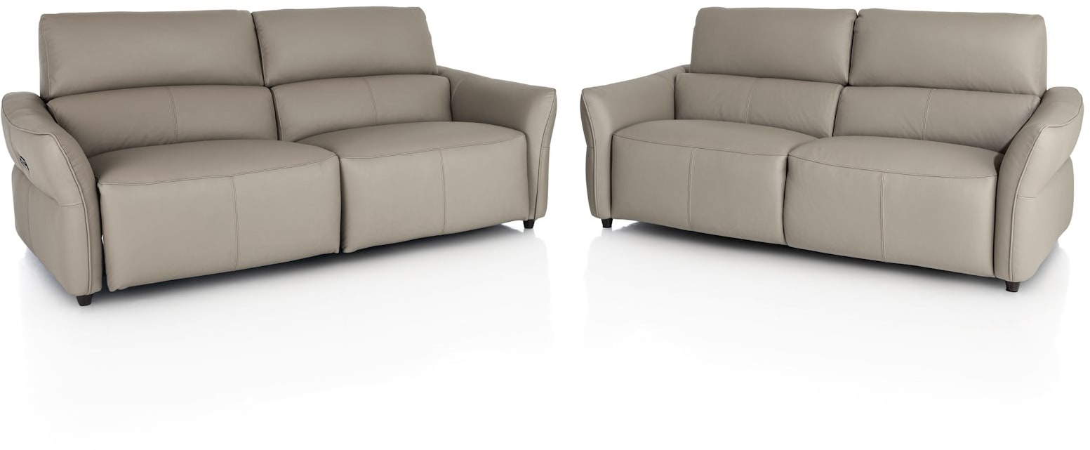 H&H - Mael - Canapés - 3-places - réglable électrique à 6 moteurs - ressorts bonell