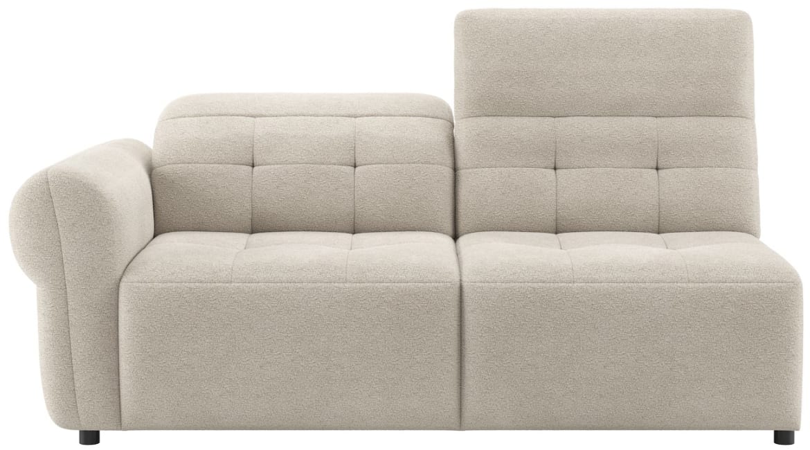 H&H - Garance - Canapés - 2.5-places acc. gauche - dossier réglable - repose - pieds réglable électriquement