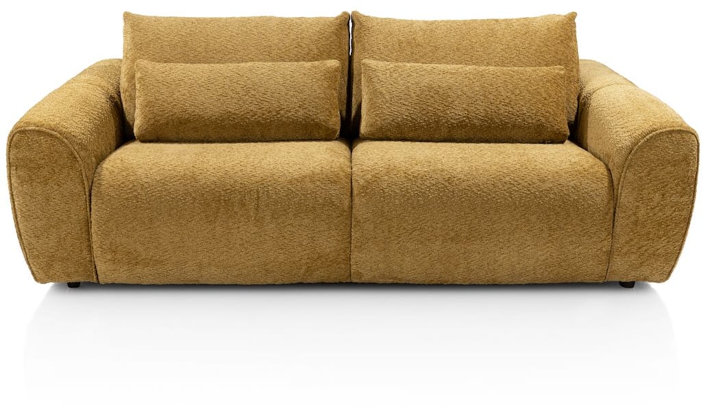 H&H - Cassel - Canapés - Canapé 3 places, appuie-tête réglables, 2x repose-pieds électrique