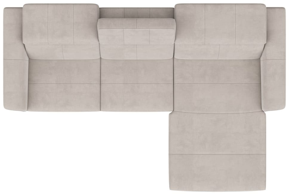 H&H - Bangkok - Canapés - 2,5 places accoudoir gauche - meridienne grand droite