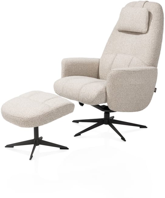 H&H - Vintimille - fauteuil (incl. pouf) - graphite