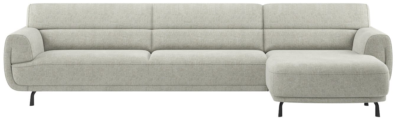 XOOON - Belem - Sofas - 3,5 Sitzer Armlehne links hoch - Longchair rechts hoch