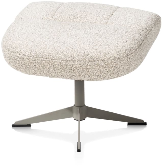 H&H - Vintimille - fauteuil (incl. pouf) - silk grey
