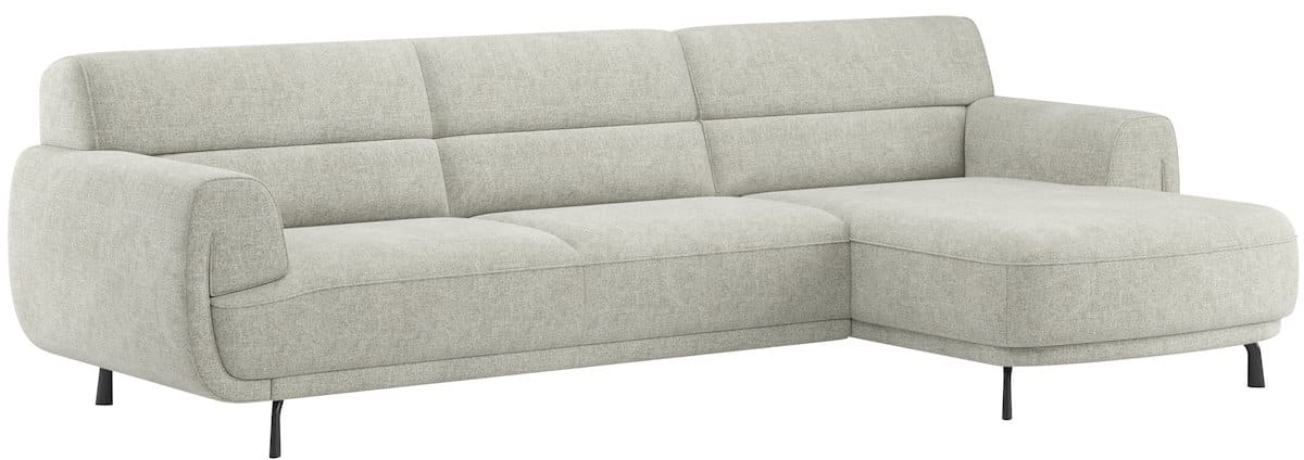 XOOON - Belem - Sofas - 2,5 Sitzer Armlehne links hoch - Longchair rechts hoch