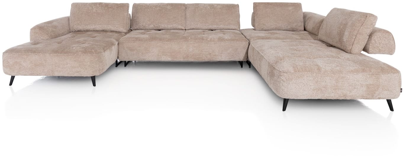 H&H - Tolosan - Canapés - Meridienne gauche - 3 places sans acoudoirs - partie d&#39;angle - ottomane droite