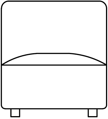 XOOON - Cervo - Sofas - 1-Sitzer small - ohne Armlehnen