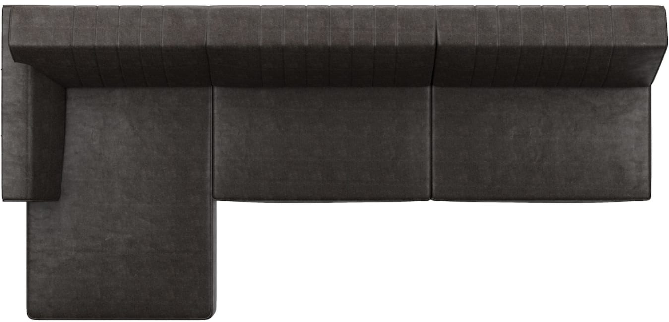 H&H - Olbia - Industriel - Canapés - 4-places sans accoudoir + meridienne - gauche