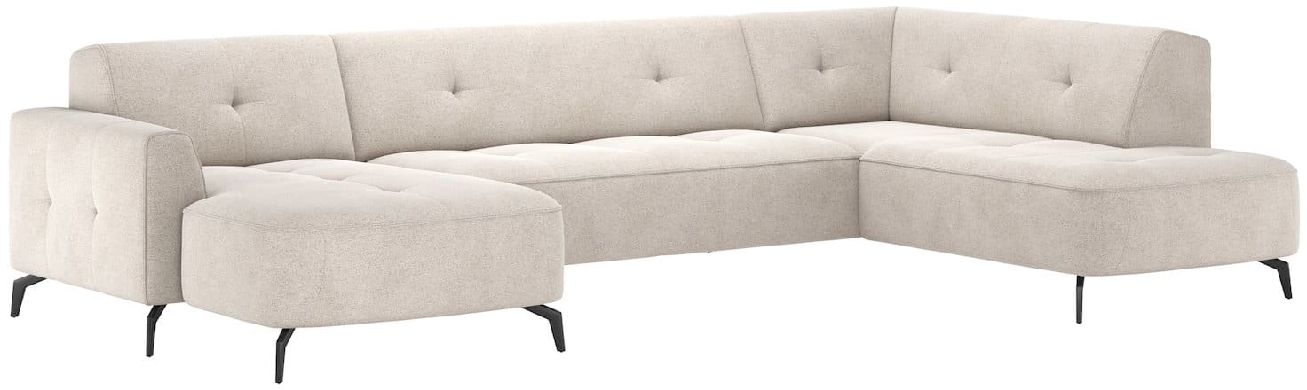 H&H - Varsovie - Canapés - meridiennne gauche - 2,5 places sans accoudoirs - ottomane droit