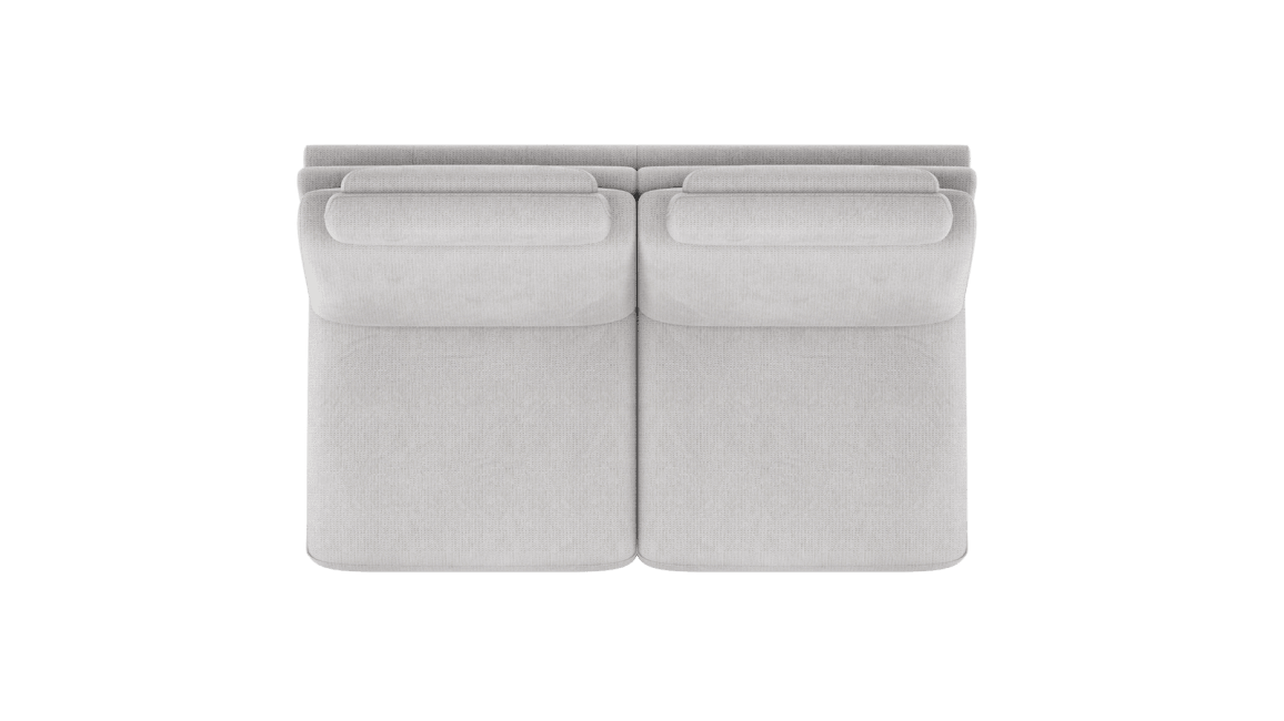 XOOON - Carini - Sofas - 2.5-Sitzer ohne Armlehnen - 2 x elektrisch verstellbar