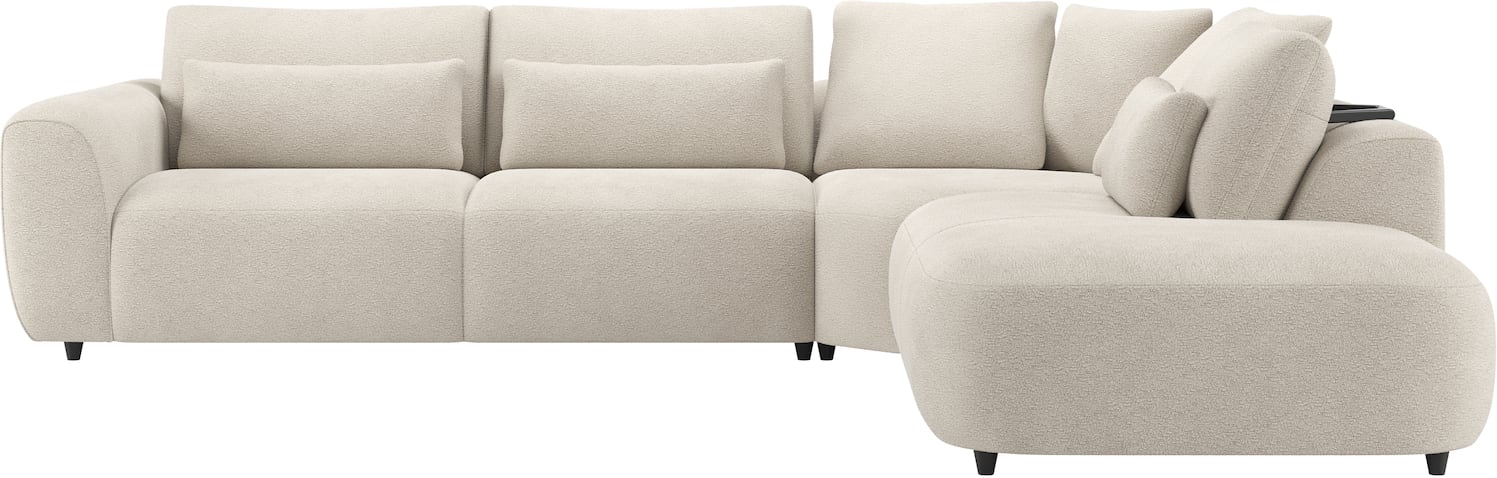 Henders & Hazel - Albas - Sofas - 2,5 Sitzer links verstelbare Ruecken - grosses Eckteil - Ottomane klein rechts verstellbare Ruecken