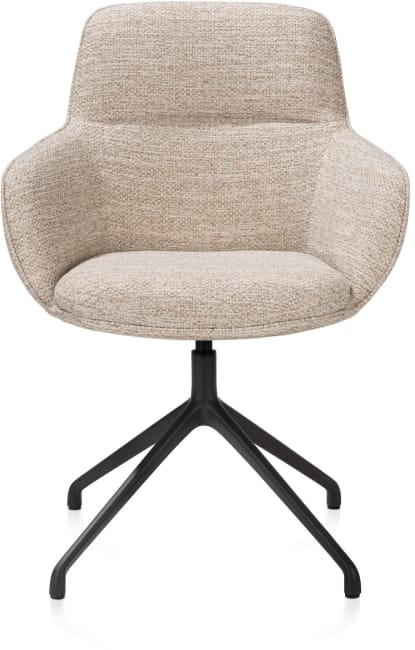 H&H - Marius - chaise à accoudoirs - pivotante