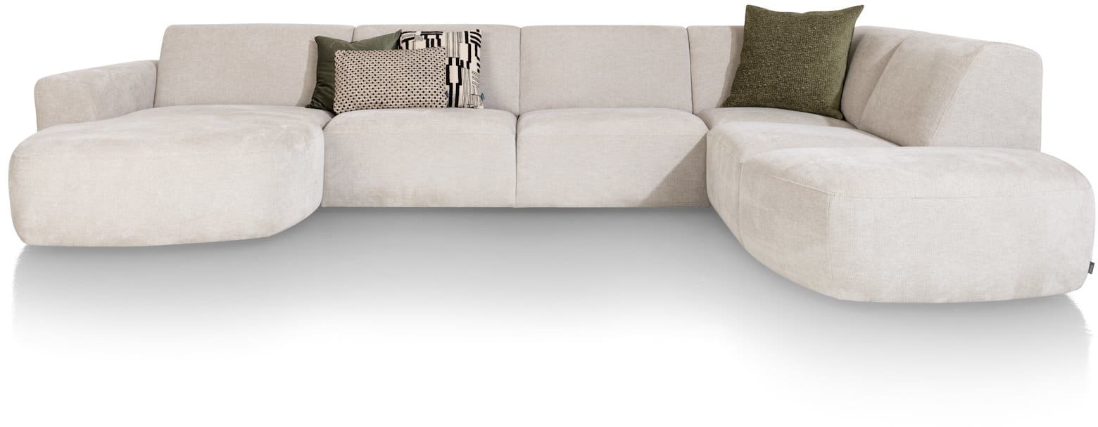 XOOON - Tineo - Sofas - Longchair links - 2,5 Sitzer ohne Armlehnen - Ottomane gross rechts