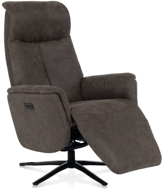 H&H - Ferrarini - fauteuil relax - réglage électrique - pied noir - appui-tête reglable + batterie