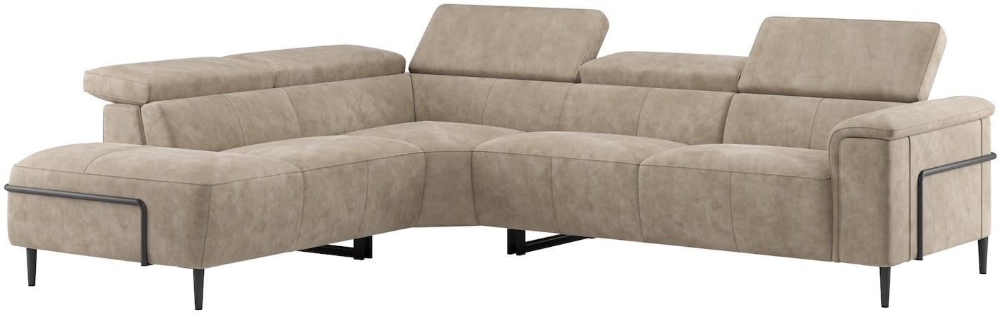 H&H - Cassie - Canapés - ottomane petite gauche - partie d&#39;angle - 2,5 places accoudoir droit