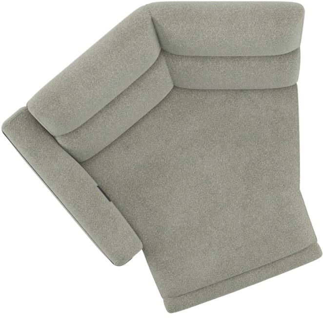 XOOON - Creazzo - Sofas - 1-Sitzer 45° Armlehne links - elektrisch verstellbar - 2 Motoren - Designfuß
