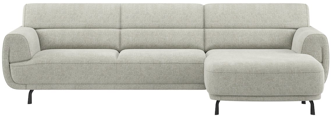 XOOON - Belem - Sofas - 2,5 Sitzer Armlehne links hoch - Longchair rechts hoch