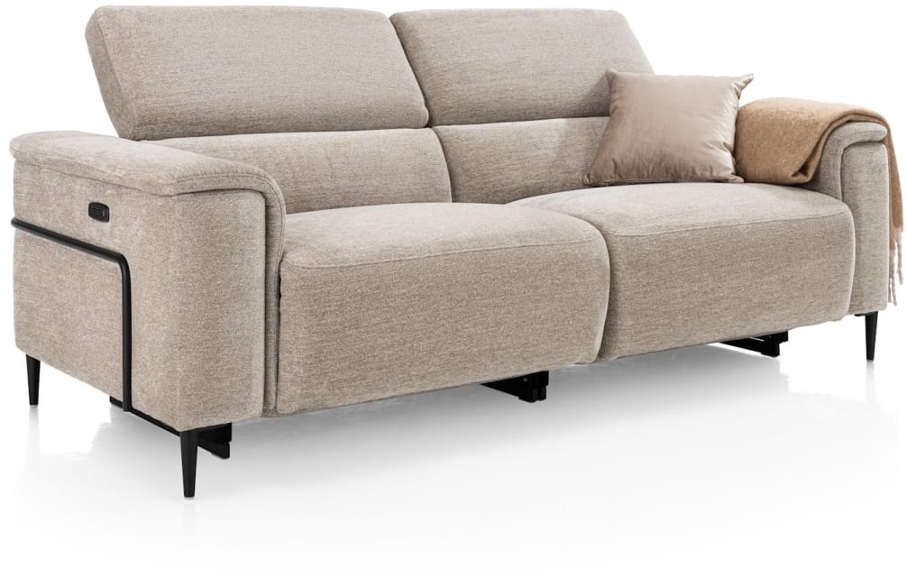 H&H - Cassie - Canapés - 3-places - réglable électique à 1 moteur