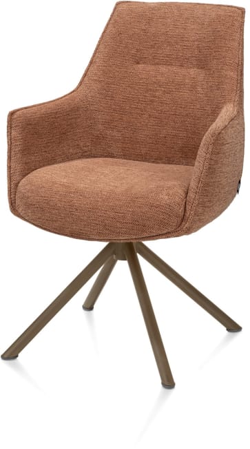 Henders & Hazel - Theo - chaise à accoudoirs - pivotant - confort ressorts