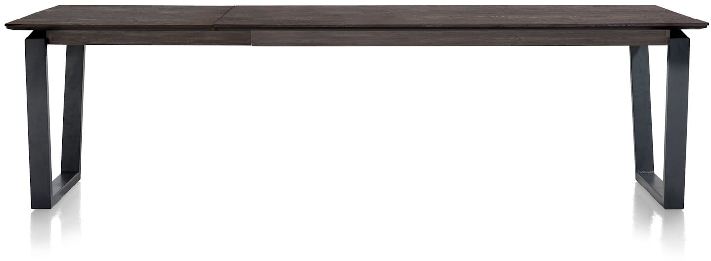 H&H - Vérone - Moderne - table à rallonge 220 (+ 80) x 100 cm