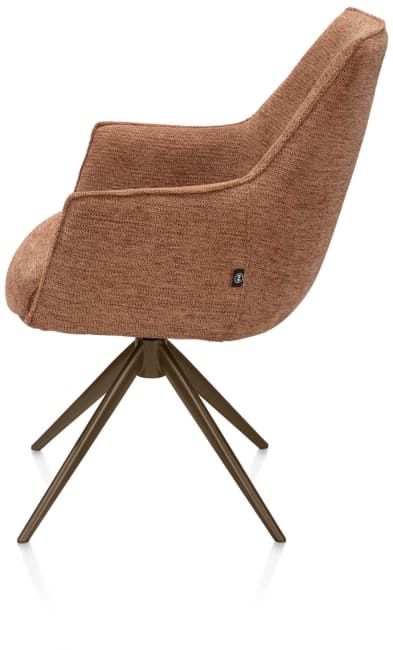 Henders & Hazel - Theo - chaise à accoudoirs - fixe - confort ressorts