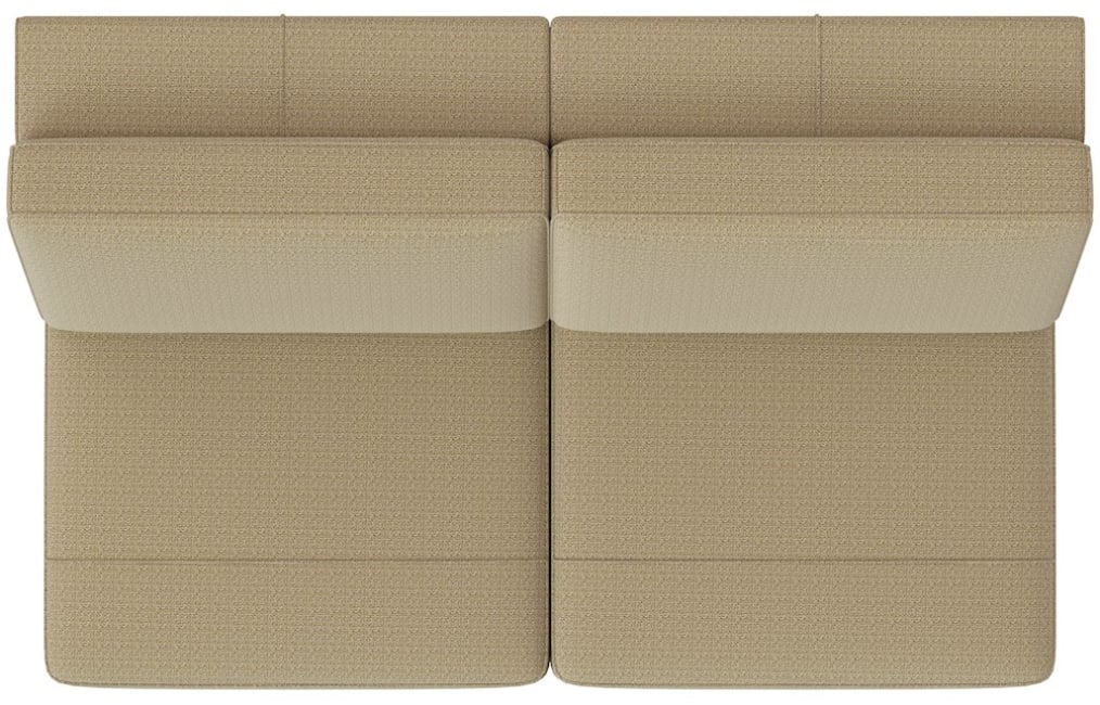 XOOON - Denver - Minimalistisches Design - Sofas - 2.5-Sitzer ohne Armlehnen